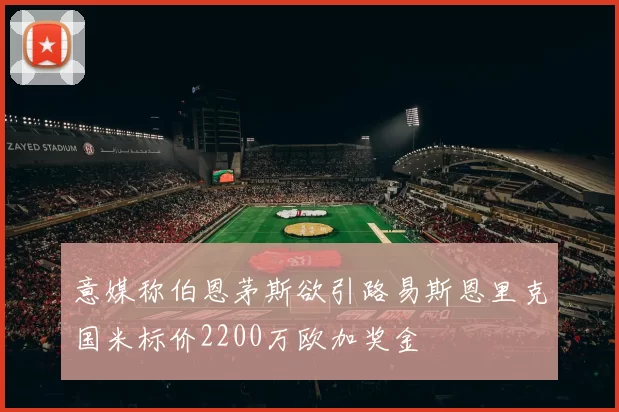 意媒称伯恩茅斯欲引路易斯恩里克国米标价2200万欧加奖金